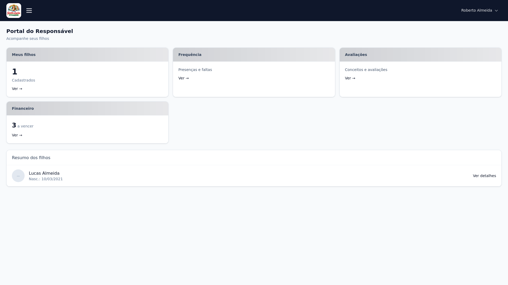 Portal do responsável